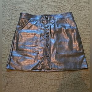 House of Harlow 1960 Green Croc Skirt